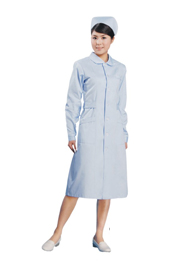 粉藍(lán)色冬季護(hù)士服加工定做TMHSF-016 粉藍(lán)色冬季護(hù)士服加工定做TMHSF-016